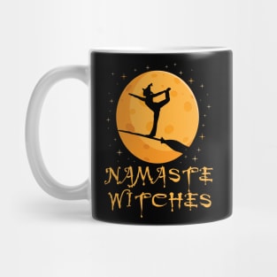 'Namaste Witches' Cute Witch Halloween Mug